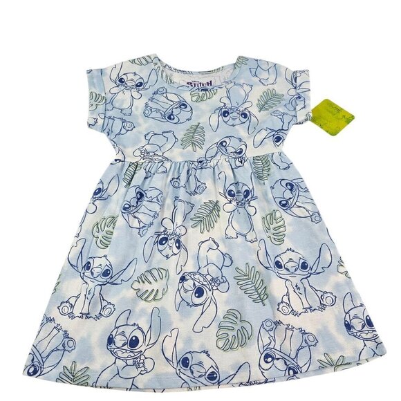 Disney STITCH Girls Short Sleeve Crew Neck Dress – Sizes XS or Small NWT - Picture 10 of 15